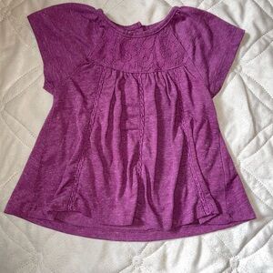 Koala Kids Magenta Lace Detail Top